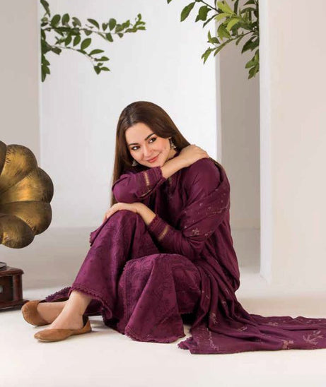 Sobia Nazir Winter Shawl`24 D#02-A