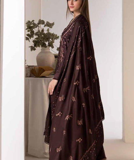 Sobia Nazir Winter Shawl`24 D#02-B