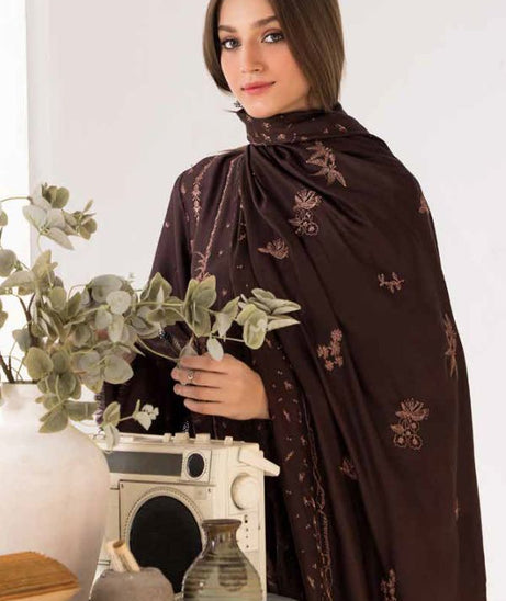 Sobia Nazir Winter Shawl`24 D#02-B
