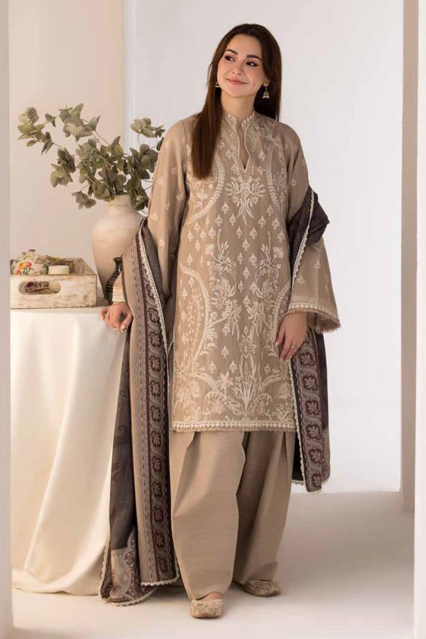 Sobia Nazir Winter Shawl`24 D#04-A