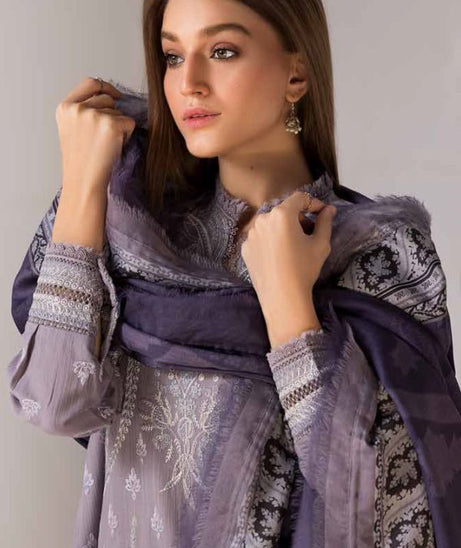 Sobia Nazir Winter Shawl`24 D#04-B