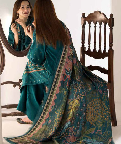Sobia Nazir Winter Shawl`24 D#05-A
