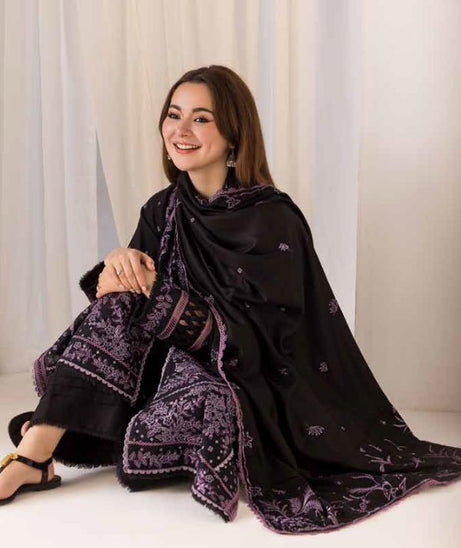 Sobia Nazir Winter Shawl`24 D#06-B