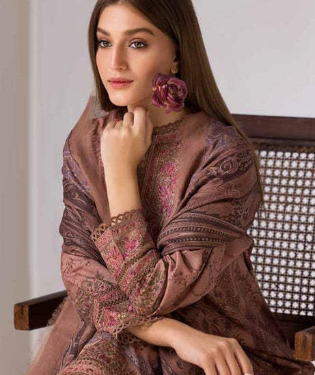 Sobia Nazir Winter Shawl`24 D#07-A