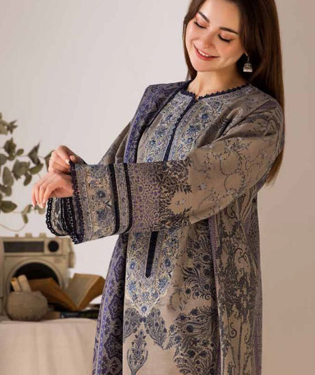 Sobia Nazir Winter Shawl`24 D#07-B