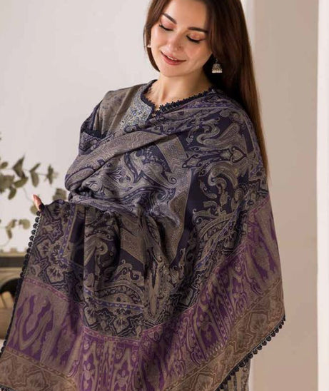 Sobia Nazir Winter Shawl`24 D#07-B
