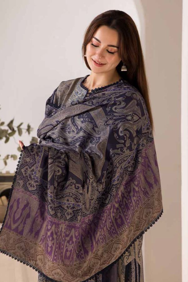 Sobia Nazir Winter Shawl`24 D#07-B