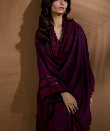 Sobia Nazir Winter Shawl`25 D#2-B