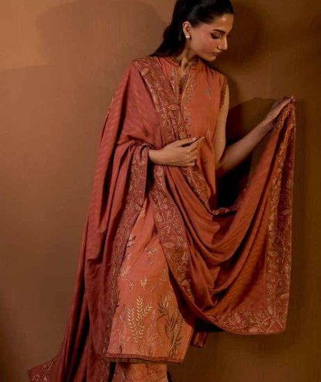 Sobia Nazir Winter Shawl`25 D#4-A