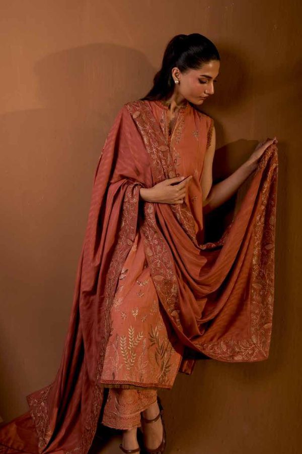 Sobia Nazir Winter Shawl`25 D#4-A