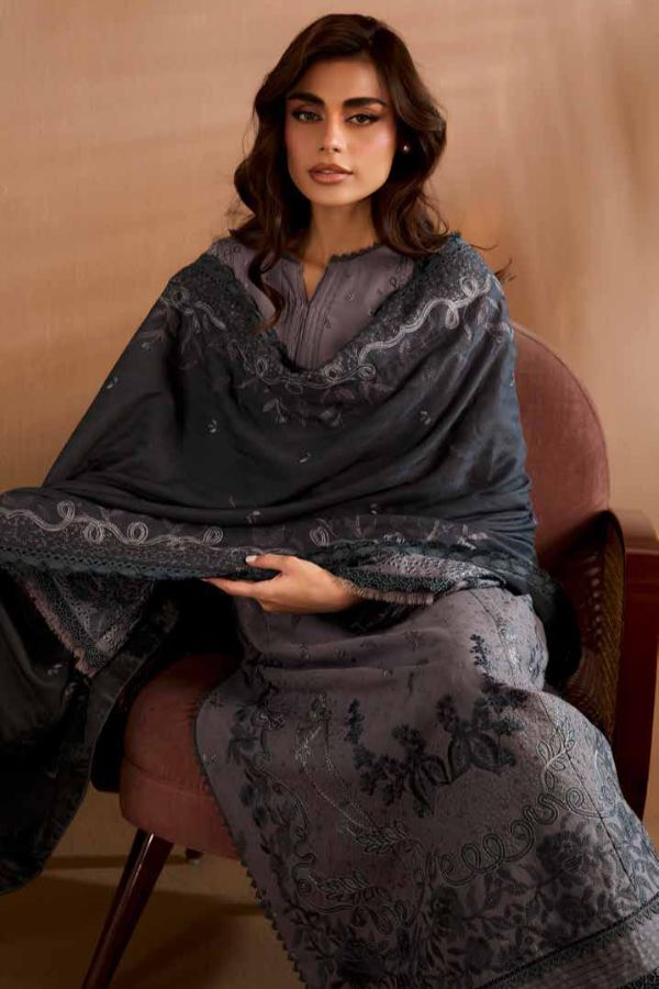 Sobia Nazir Winter Shawl`25 D#5-B