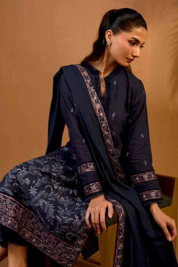 Sobia Nazir Winter Shawl`25 D#7-B