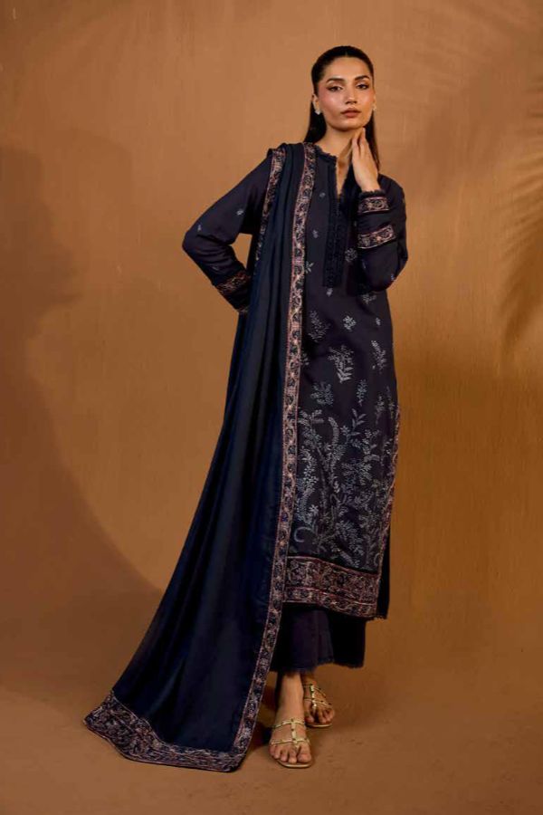 Sobia Nazir Winter Shawl`25 D#7-B