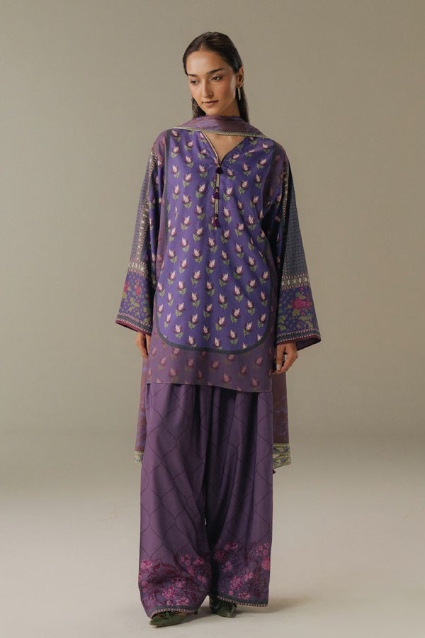 Coco By Zara Shahjahan Prints V-5`25 (D#7A)