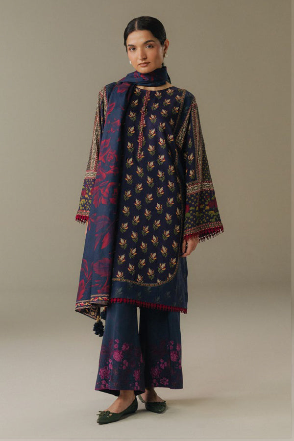 Coco By Zara Shahjahan Prints V-5`25 (D#7B)