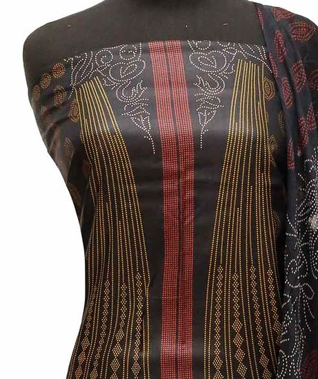 Star Classic Linen C/Dupatta`22 D#1259 Black