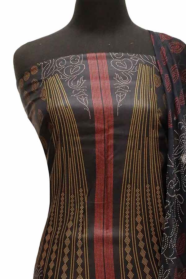 Star Classic Linen C/Dupatta`22 D#1259 Black