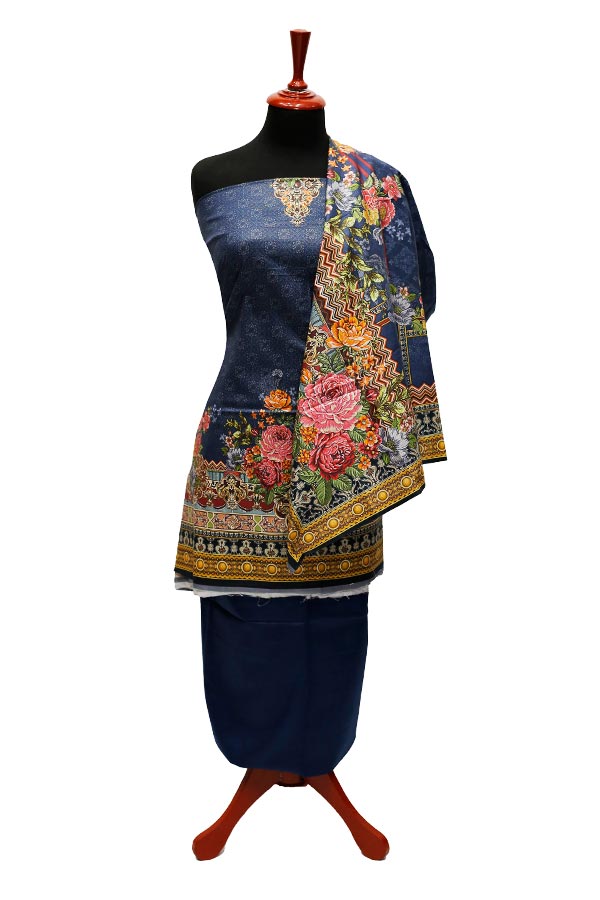 Star D/Classic Khaddar`22 D#15003 Nevy Blue