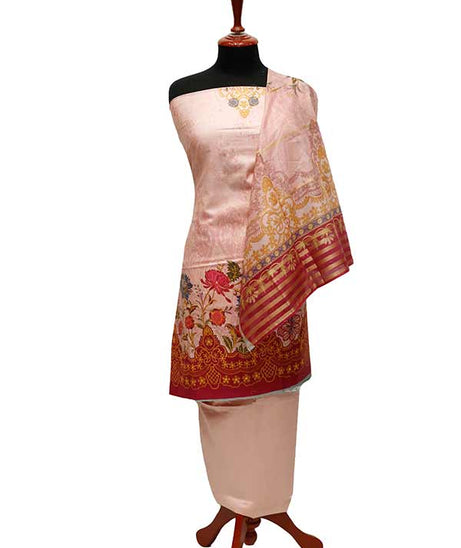 Star DC Linen D/Dupatta`22 D#1110 Pink
