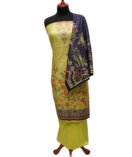 Star DC Linen F/Dupatta`22 D#1155 Parrot