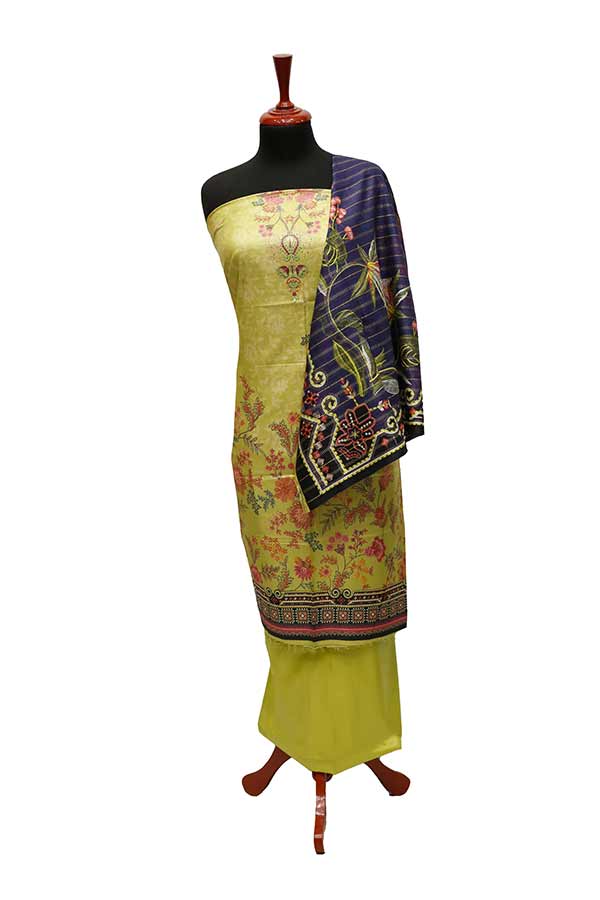 Star DC Linen F/Dupatta`22 D#1155 Parrot