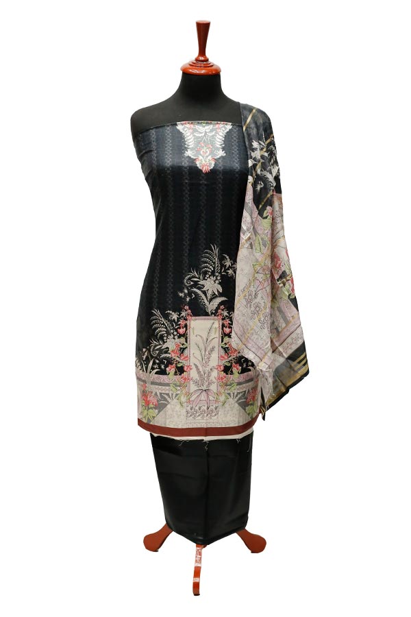 Star DC Linen D/Dupatta`22 D#1111 Black