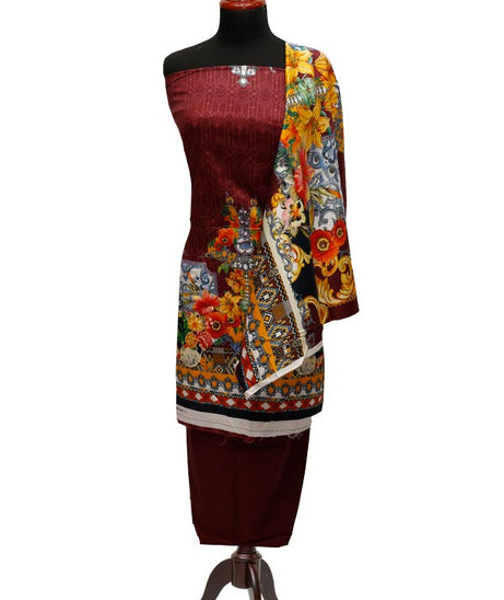Star Digital Twill Linen`22 D#2809 Maroon