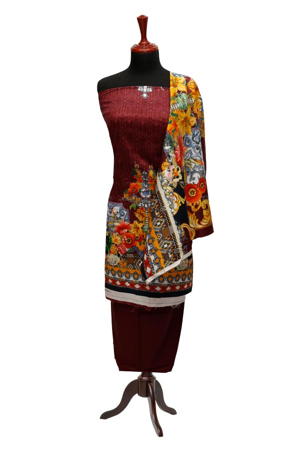 Star Digital Twill Linen`22 D#2809 Maroon