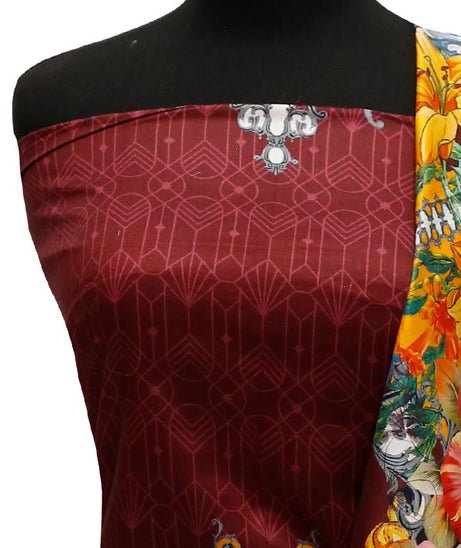 Star Digital Twill Linen`22 D#2809 Maroon