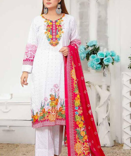 Star Print Lawn`22 D#1082 Sh Pink