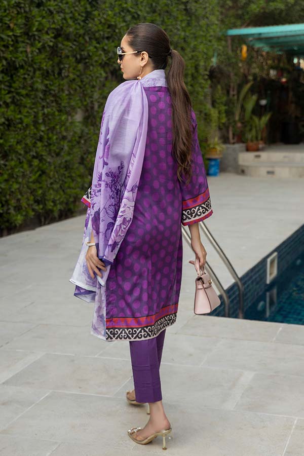 Subhata Masakali Emb Lawn'22 Purple – Tradition Stores