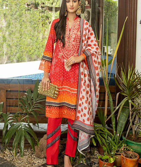 Subhata Masakali Emb Lawn'22 Red