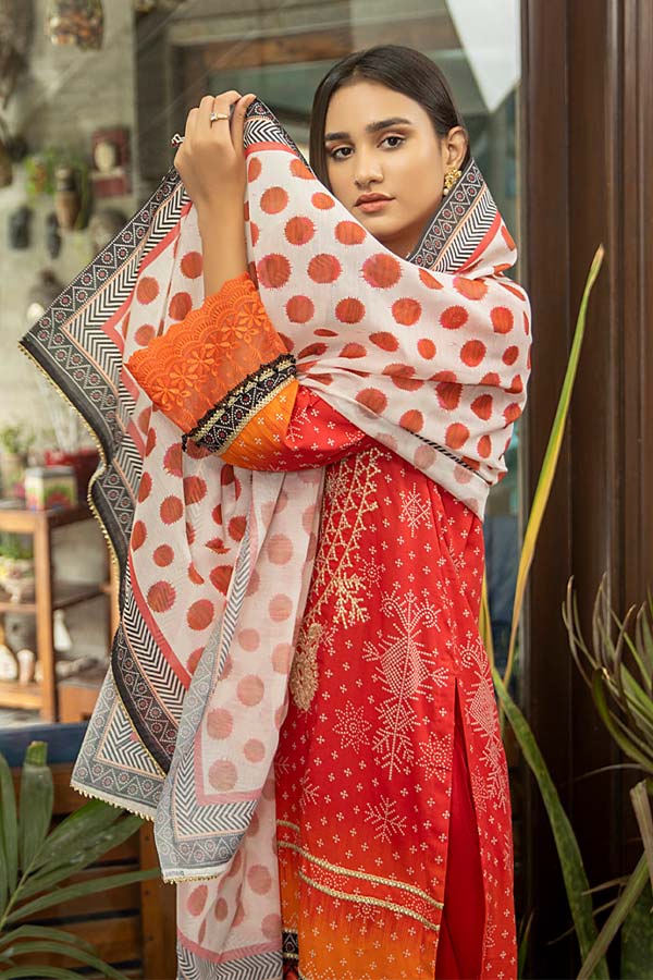 Subhata Masakali Emb Lawn'22 Red