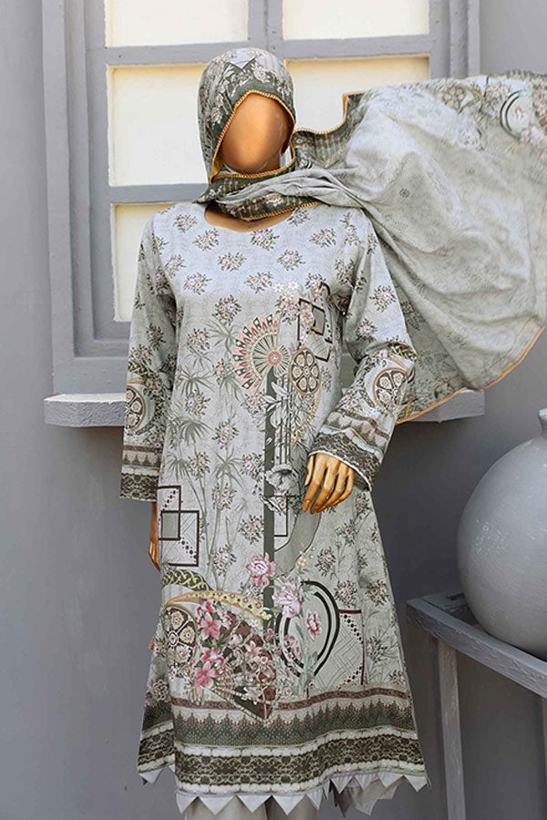 Sublime D/Print Lawn`22 D#21858 Grey