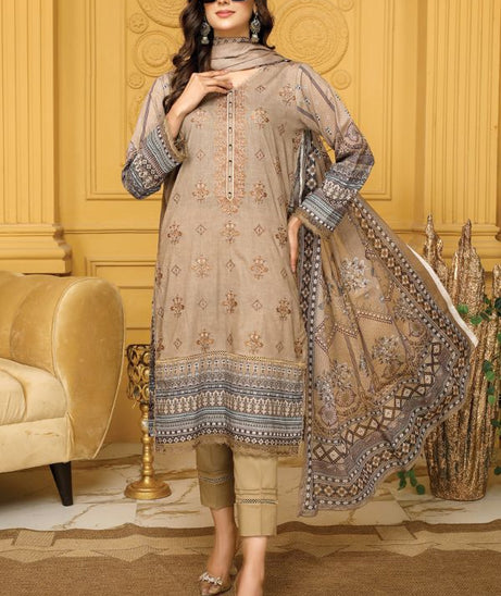 Tabeer DP Emb Lawn`23 Vol-1 D#08