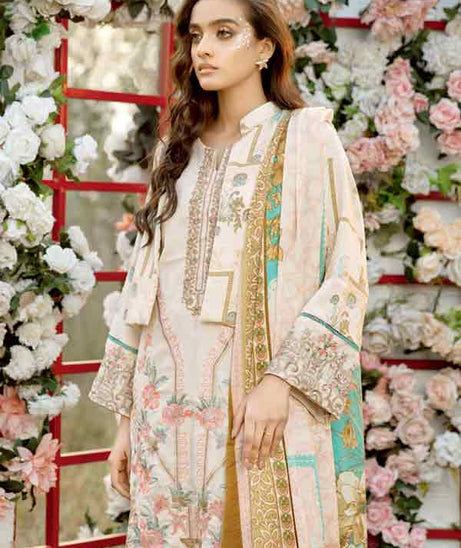 Tehzeeb E/Leather Peach`21 VOL-1 LP#12