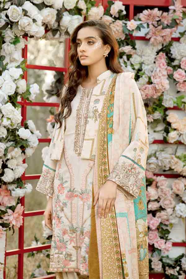 Tehzeeb E/Leather Peach`21 VOL-1 LP#12