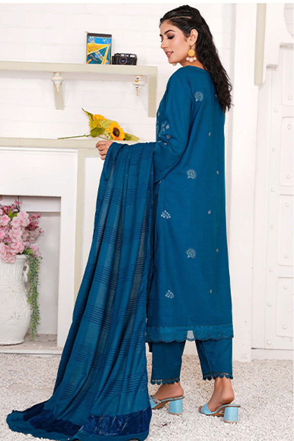 Tehzeeb Emb Jacquard`24 (Vol-2) D#1 (Blue)