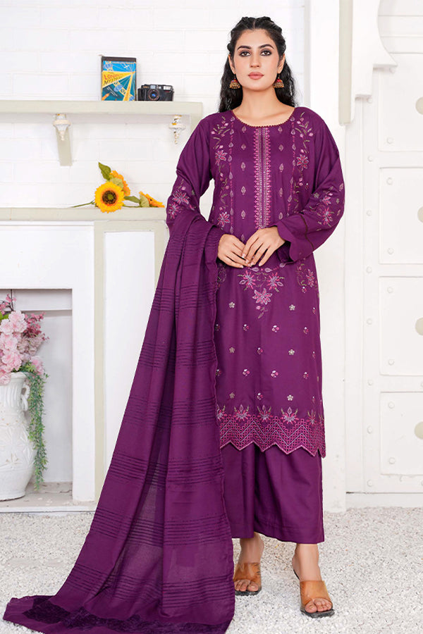 Tehzeeb Emb Jacquard`24 (Vol-2) D#1 (Purple)