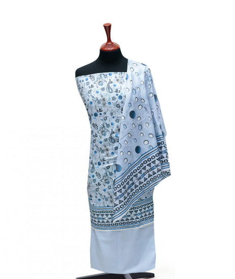 Tehzeeb Print Lawn`25 D#3 (Sky Blue)