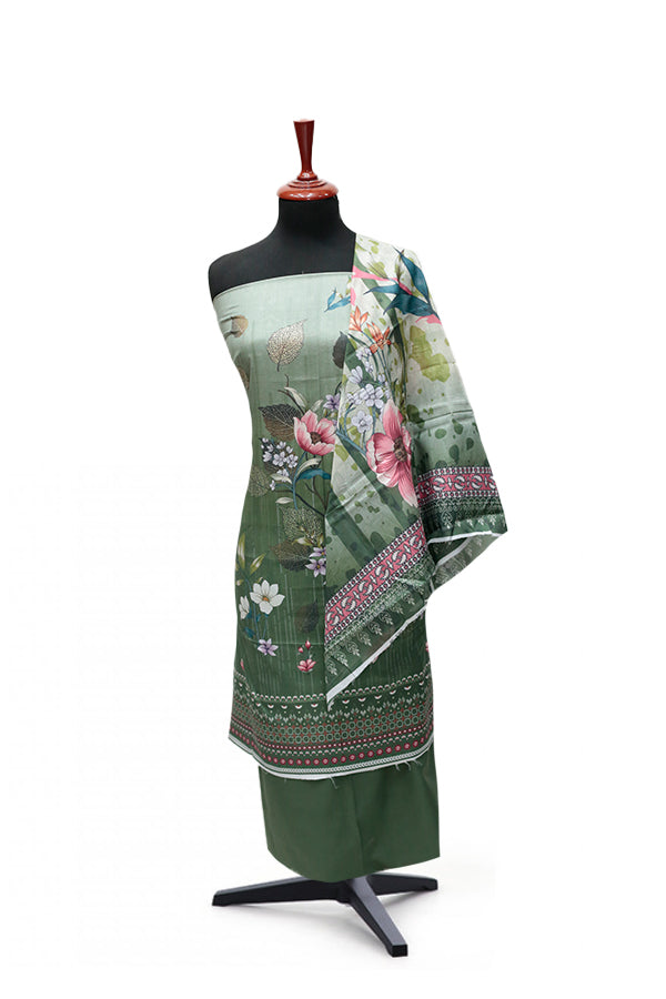 Tehzeeb Print Lawn`25 D#4 (B Green)