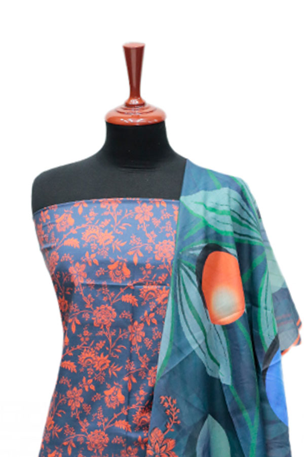 Tehzeeb Print Lawn`25 D#42 (Zink)