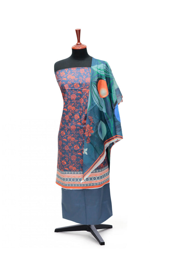 Tehzeeb Print Lawn`25 D#42 (Zink)