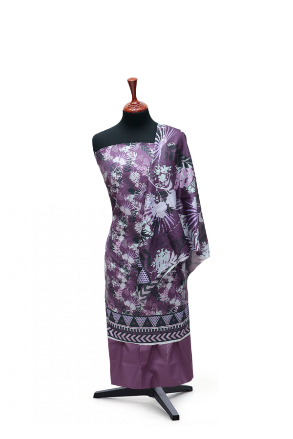 Tehzeeb Print Lawn`25 D#6 (Purple)