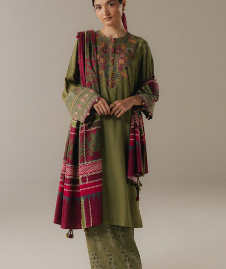 Coco By Zara Shahjahan Prints V-5`25 (D#9A)