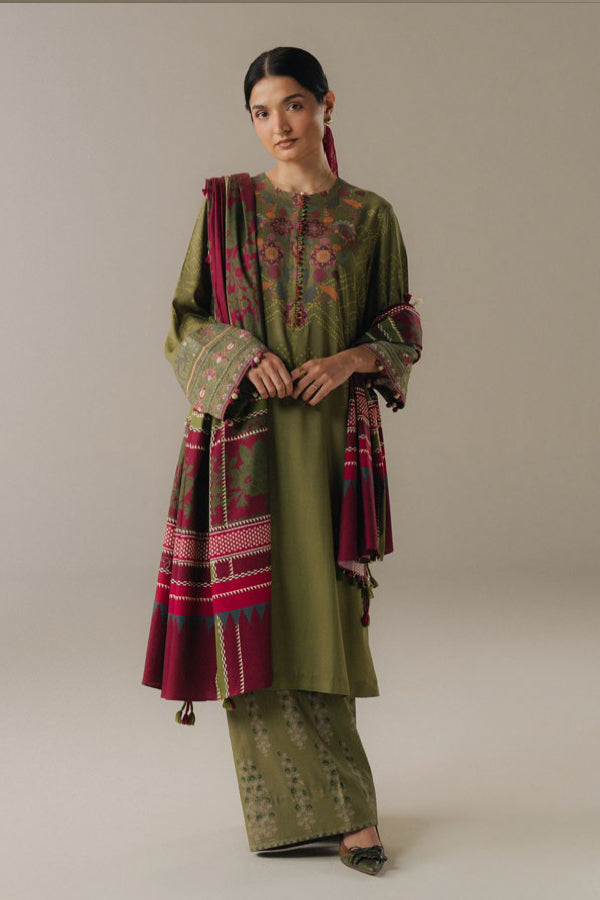 Coco By Zara Shahjahan Prints V-5`25 (D#9A)