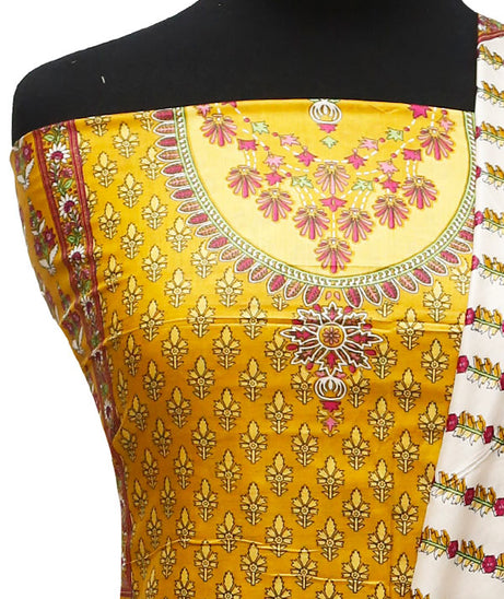 Three Star Print Lawn`22 D#941 Golden