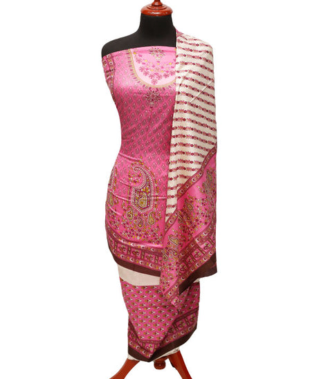 Three Star Print Lawn`22 D#941 Pink