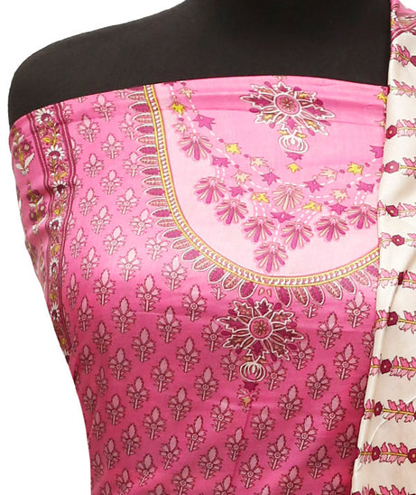 Three Star Print Lawn`22 D#941 Pink