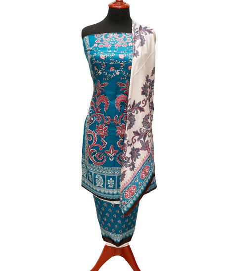 Three Star Print Lawn`22 D#942 D Green